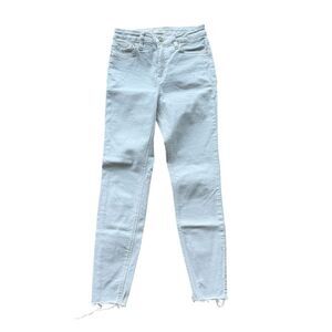 Mango Women's Sky Blue Skinny Jeans